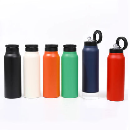 Stainless Steel Water Bottle with Magnetic Cell Phone Holder